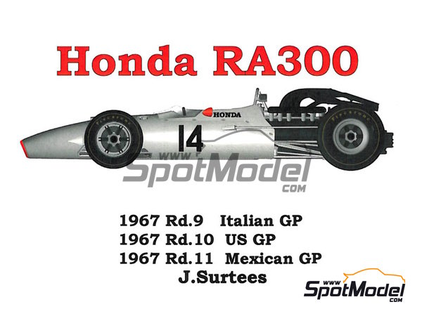 ホンダRA300 1967 ITLAN GRAND PRIX 1/20SCALE neuroid.uprrp.edu